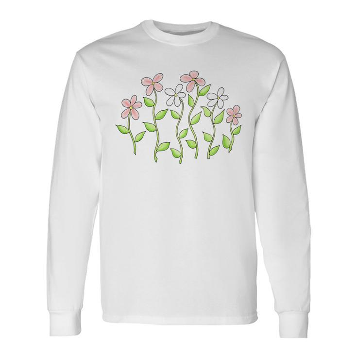 Field Of Flowers Of Summer Garden Long Sleeve T-Shirt Gifts ideas