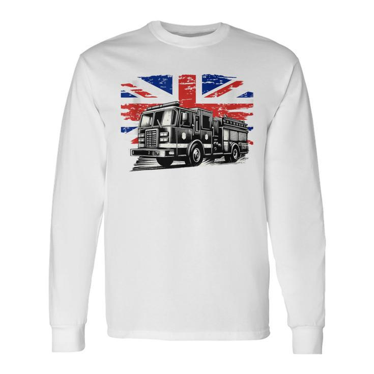 Firefighter Truck Family Firefighter Dad Father Day Birthday Long Sleeve T-Shirt Gifts ideas