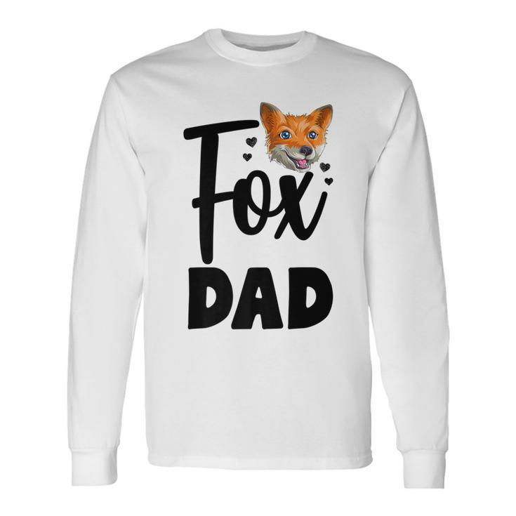 Fox Dad Woodland Creature Animal Long Sleeve T-Shirt