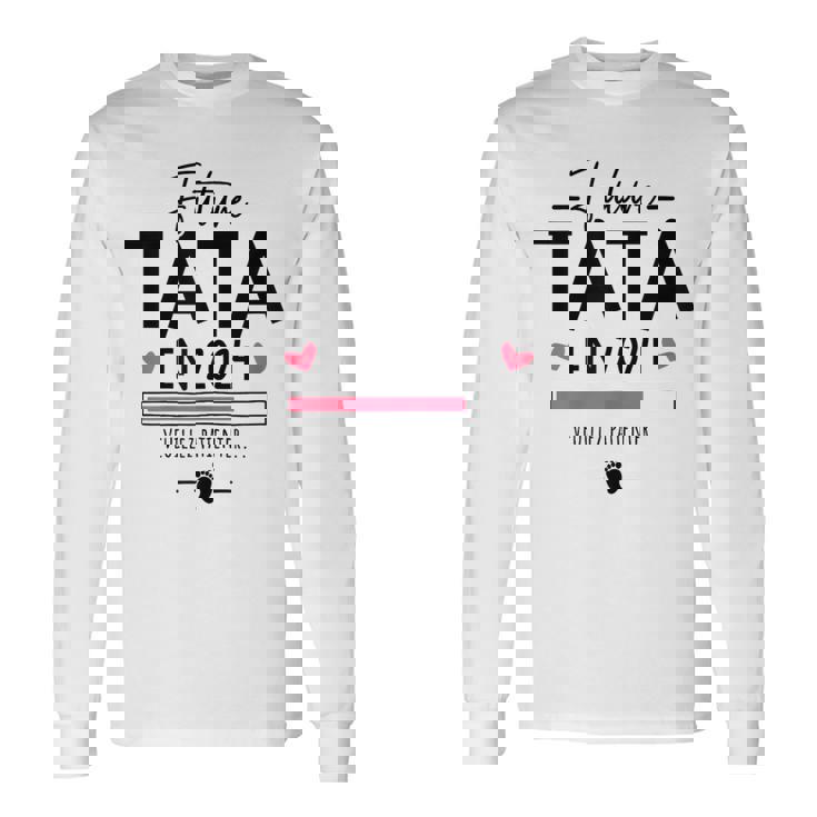Future Tata 2024 Annonce Grossesse Premier Bébé Tata 2024 T-shirt à manches longues