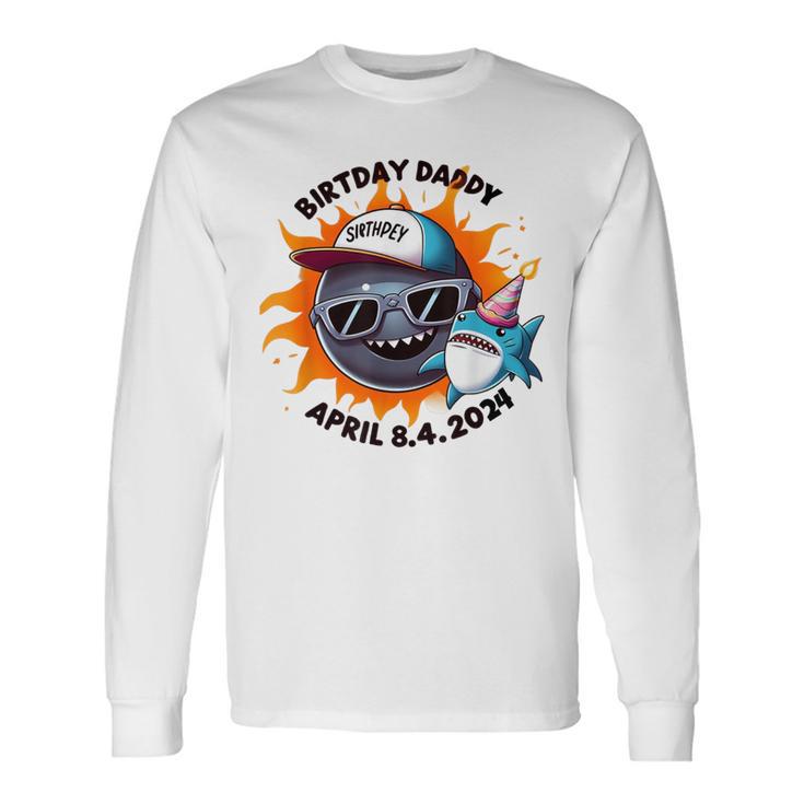 Hai Familie Geburtstag Papa Offizielle Geschenke Sonnenfinsternis Langarmshirts Geschenkideen