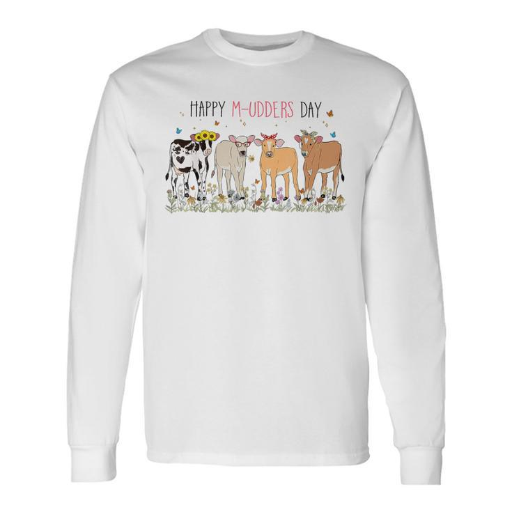 Happy Mu-Dders Day Cow Squad Highland Cow Cattle Long Sleeve T-Shirt