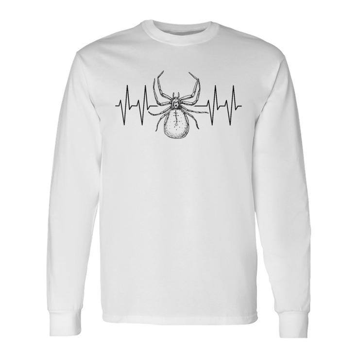 My Heart Beats For Big Creepy Crawlies Big Spider Heartline Long Sleeve T-Shirt