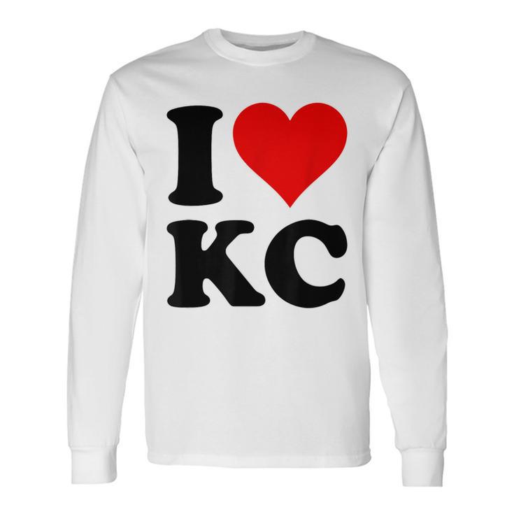 I Heart Love Kansas City Kc Missouri Long Sleeve T-Shirt