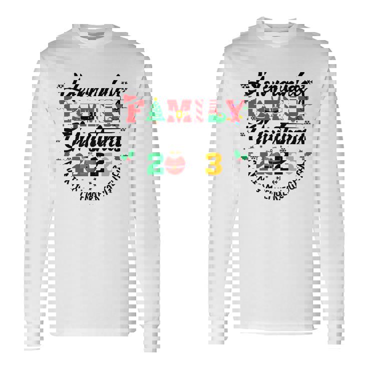 Hernandez Family Name Christmas Matching Surname Xmas Long Sleeve T-Shirt