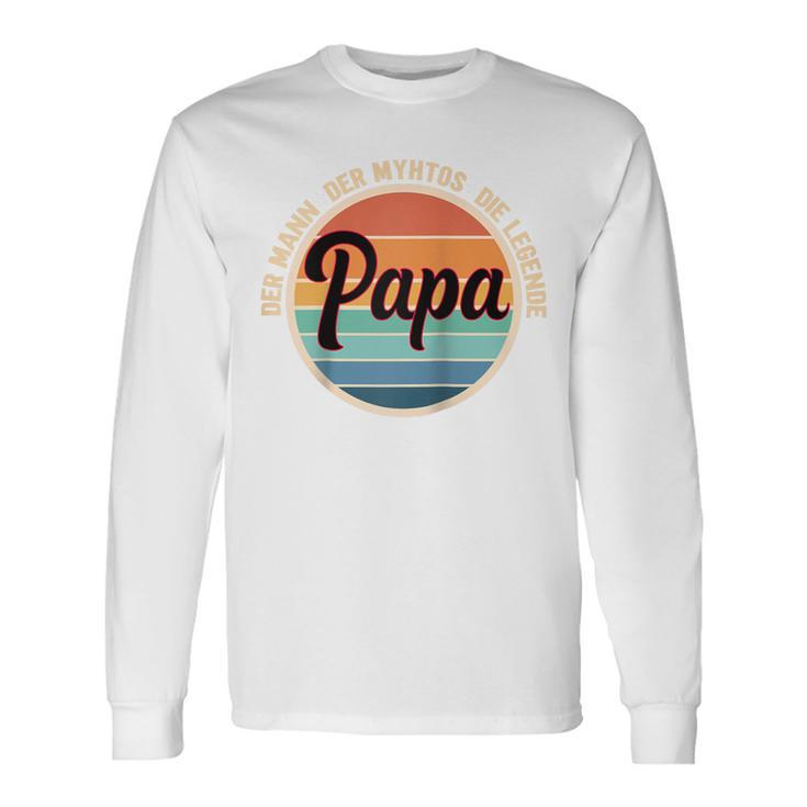 Herrenaterintage Geschenk Der Mann Der Mythos Die Legende Papa Raglan Langarmshirts Geschenkideen