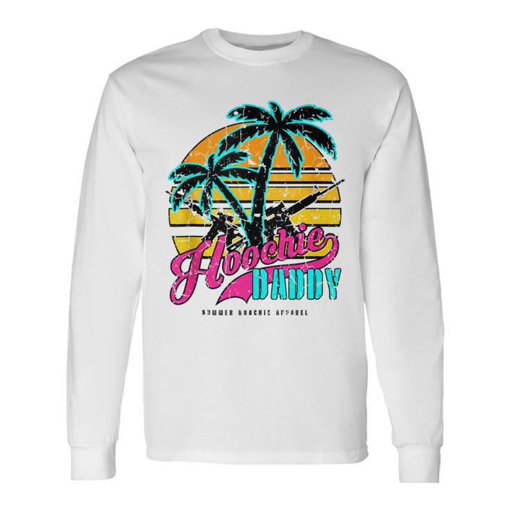 Hoochie Daddy Tropical Tactical Ar Gym & Fitness Surfing Co Long Sleeve T-Shirt