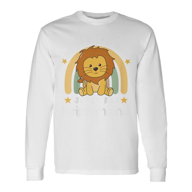 Hurra Ich Bin Jetzt Ein Krippenkind Löwen Langarmshirts für Kinder Geschenkideen