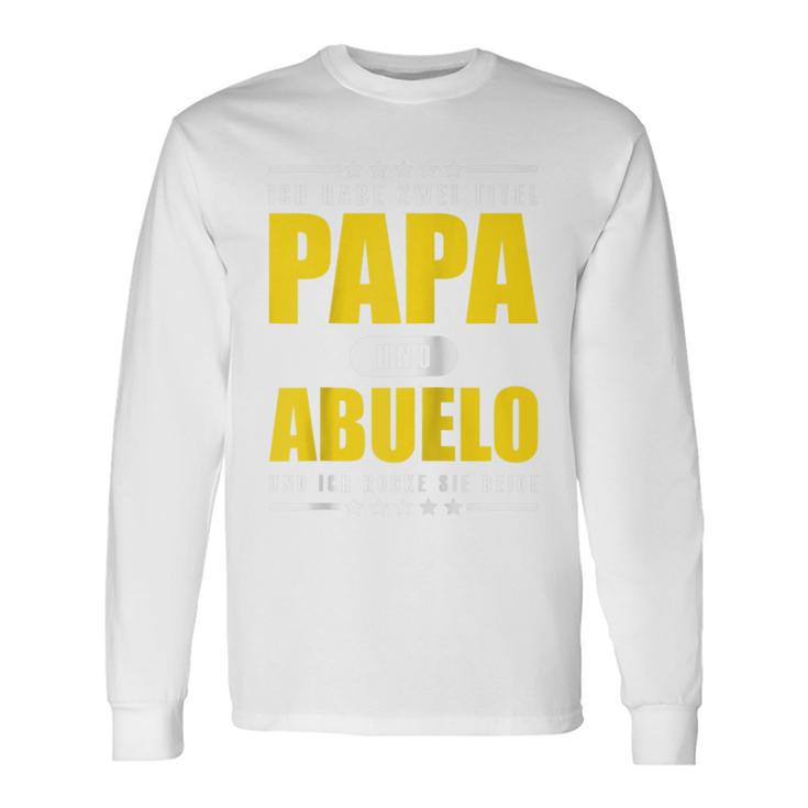 Ich Habe Zwei Titel Papa Und Abuelo Opa Spanien Raglan Langarmshirts Geschenkideen