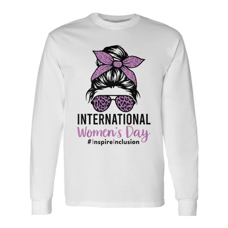 International Women's Day 2024 8 March Iwd Inspire Inclusion Long Sleeve T-Shirt Gifts ideas