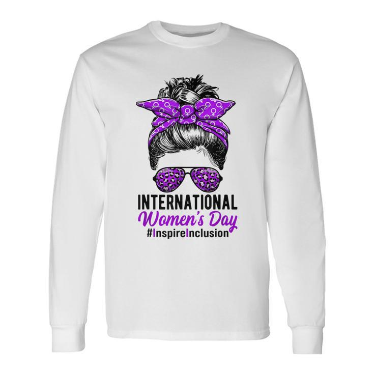 International Women's Day 2024 Inspire Inclusion 8 March 24 Long Sleeve T-Shirt Gifts ideas