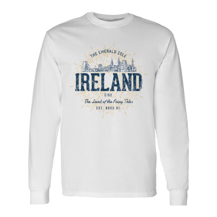 Ireland Retro Style Vintage Ireland Langarmshirts Geschenkideen