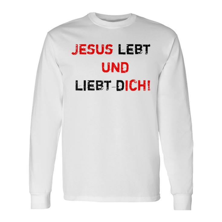 Jesus 4M3 Jesus Leben Und Liebe Dich Glaube Hope Love Langarmshirts Geschenkideen