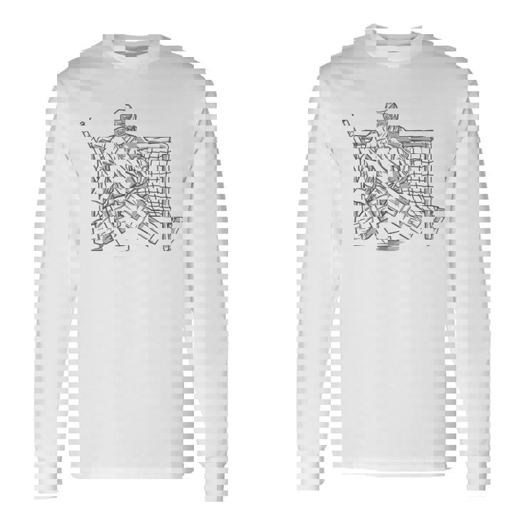 Jugador De Hockey Sobre Hielo Camiseta de manga larga