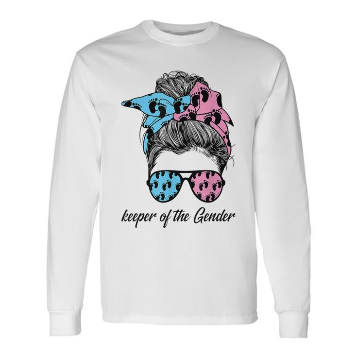 Keeper Of The Gender Gender Reveal Party Long Sleeve T-Shirt