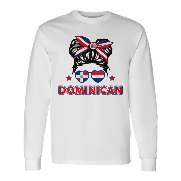 La Dominican Republica Hispanic Heritage Dominicana Kid Girl Long Sleeve T-Shirt Gifts ideas