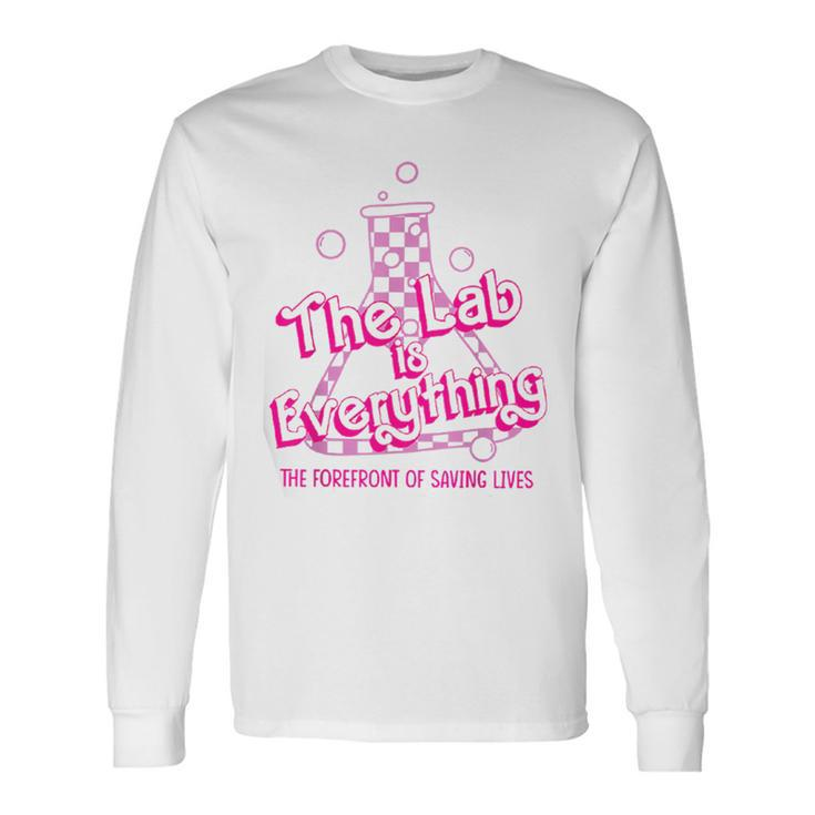 The Lab Is Everything Retro Lab Tech Lab Week 2024 Long Sleeve T-Shirt