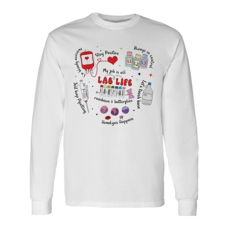 Lab Life Retro Lab Week 2024 Long Sleeve T-Shirt