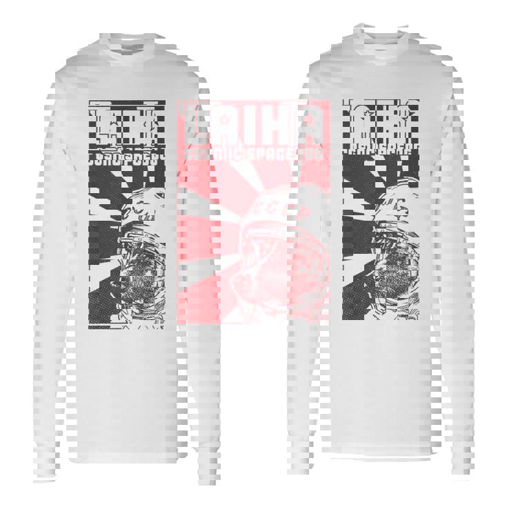Laika Sputnik Perro Espacial Udssr Camiseta de manga larga