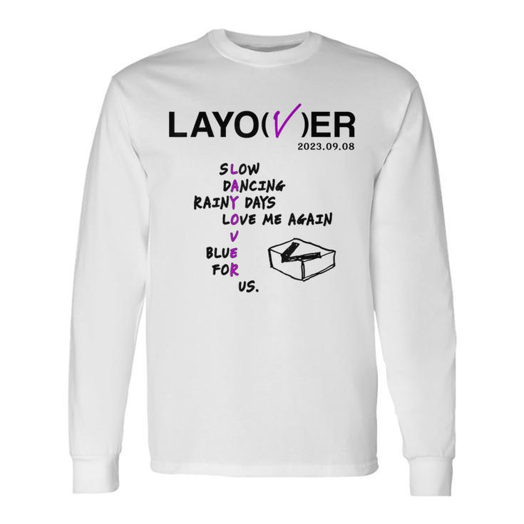 Layover For K-Pop Lover Army Bangtan Saranghae V Long Sleeve T-Shirt