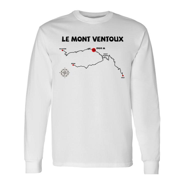 Le Mont Ventoux Serpentines France Cycling Langarmshirts Geschenkideen