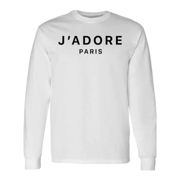 I Love Paris J-Adore Paris White Graphic Long Sleeve T-Shirt