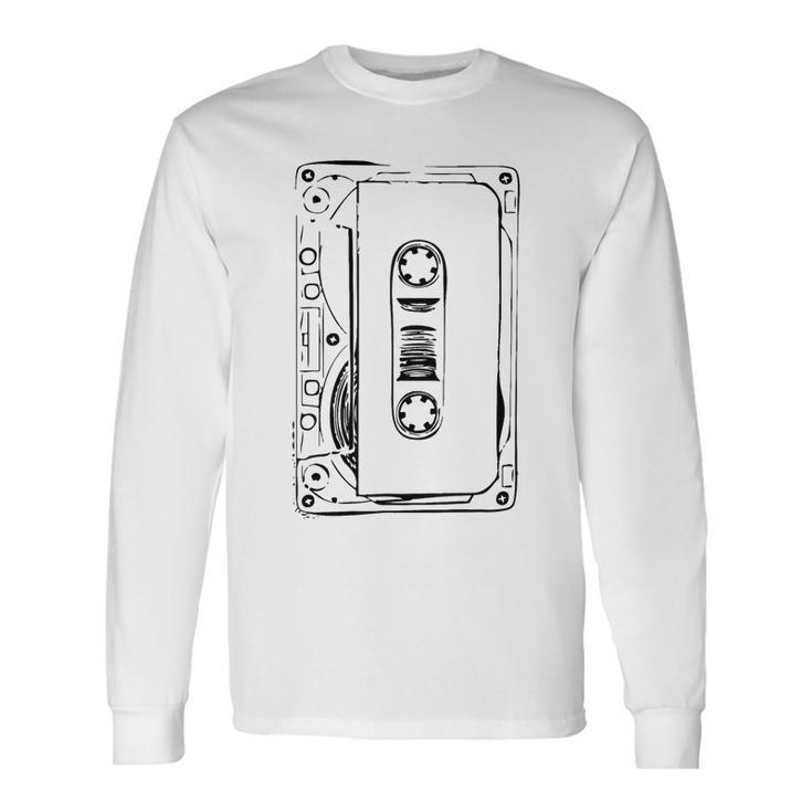 Love Retro Mixtape 80'S Blank Cassette Tape Long Sleeve T-Shirt