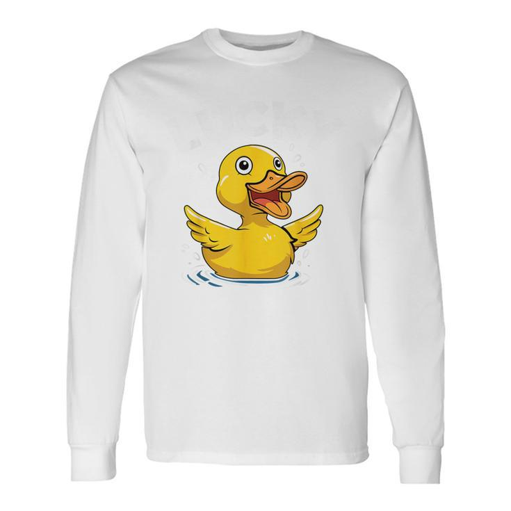 Lucky Rubber Ducks Duckling Duckies Long Sleeve T-Shirt Gifts ideas