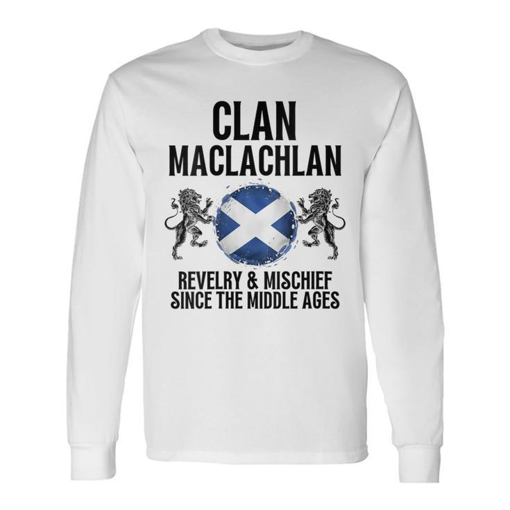Maclachlan Clan Scottish Family Name Scotland Heraldry Long Sleeve T-Shirt