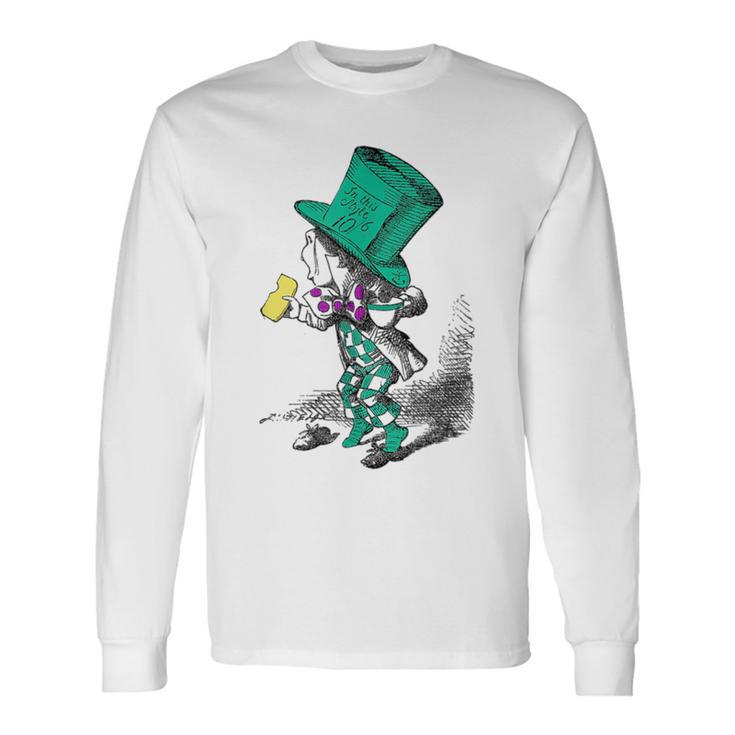 Mad Hatter Vintage Alice Tea And Snack Long Sleeve T-Shirt