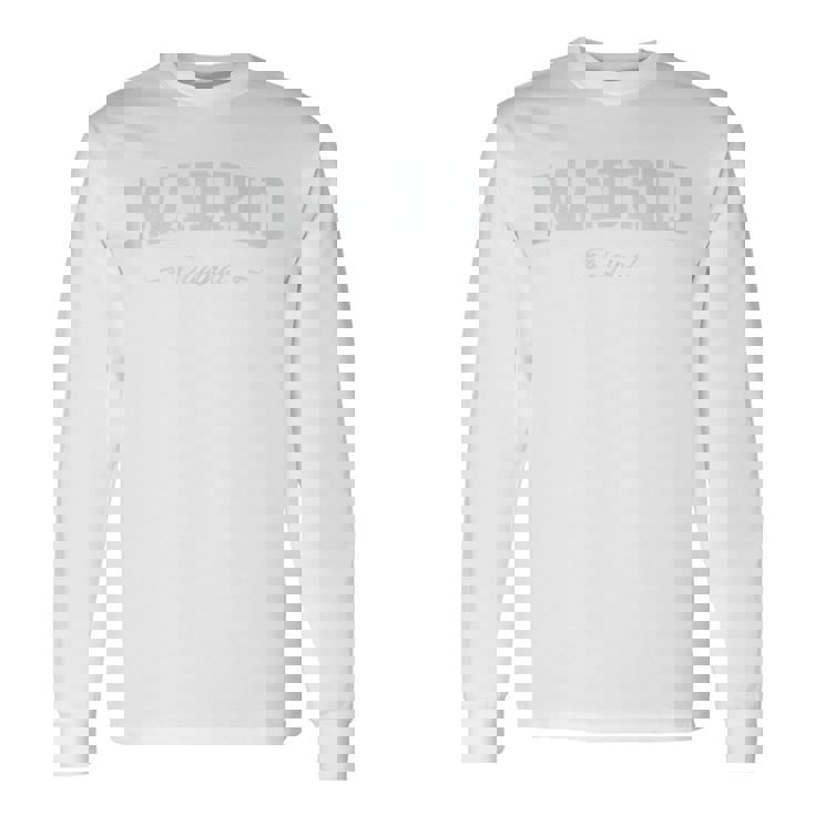 Madrid España Sport Souvenir Sin Mangas Camiseta de manga larga