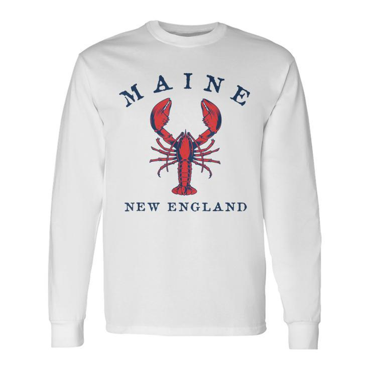 Maine Lobster Graphic Long Sleeve T-Shirt Gifts ideas