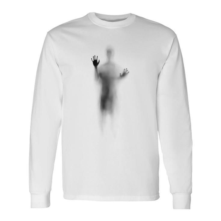 Man Lying On Glass Long Sleeve T-Shirt