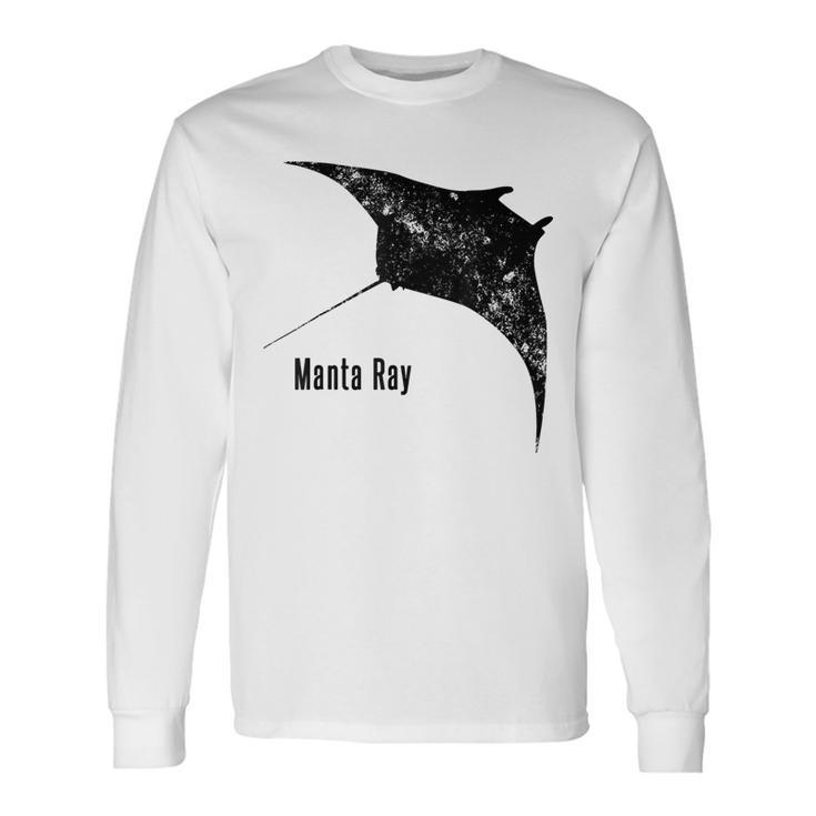 Manta Ray Vintage Manta Ray Long Sleeve T-Shirt