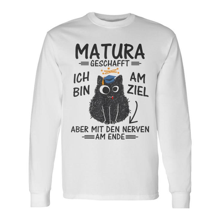 Matura Abschluss Katze Matura Abschied Matura Geschafft Langarmshirts Geschenkideen