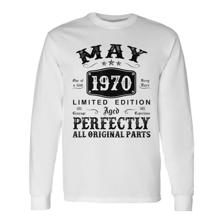 Mayo 1970 Regalos 54 Años Cumpleaños Hombre Hecho En 1970 Camiseta de manga larga