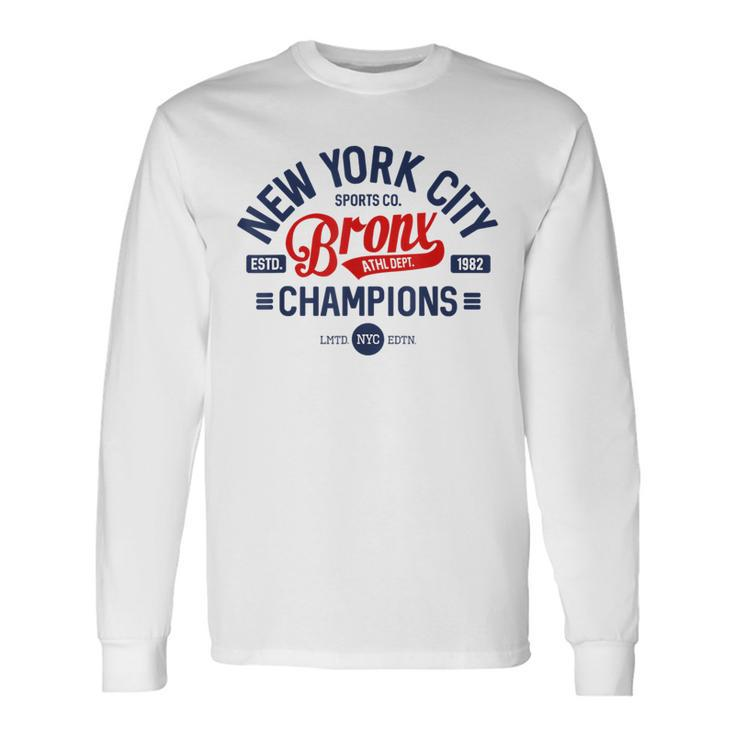 New York City Sport Co Football Baseball Basketball Fan Long Sleeve T-Shirt