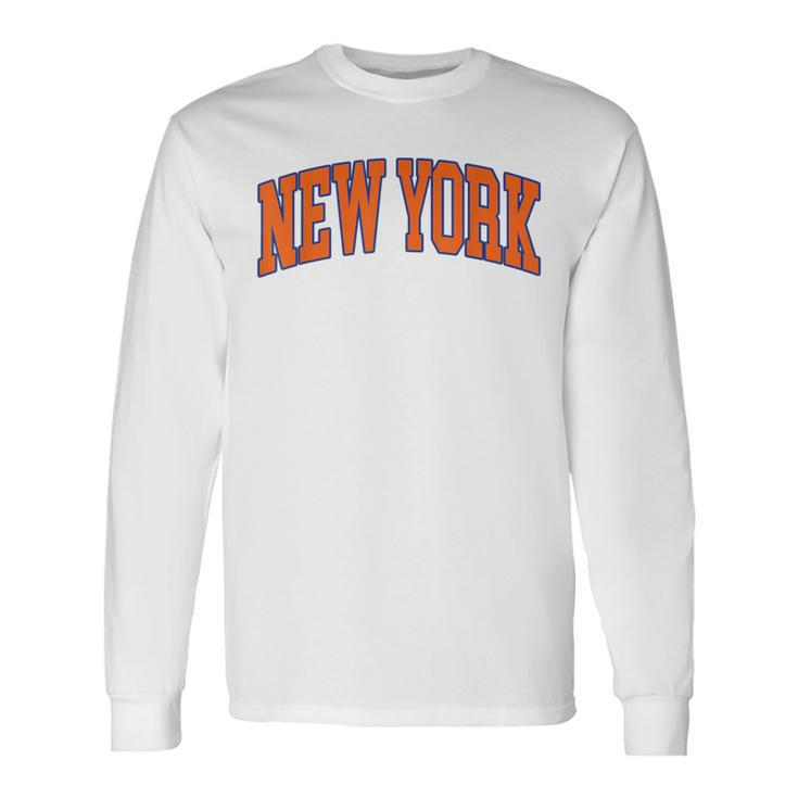 New York Text Long Sleeve T-Shirt