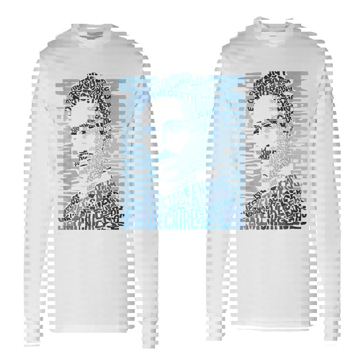 Nikola Tesla Illustration Por Glitschika s Camiseta de manga larga