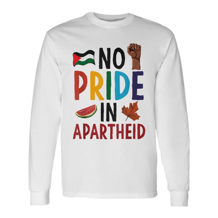 No Pride In Apartheid South Africa Watermelon Maple Leaf Long Sleeve T-Shirt Gifts ideas