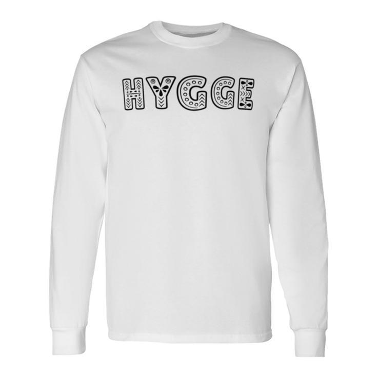 Norwegian Pattern Hygge Lifestyle Cozy Winter Long Sleeve T-Shirt