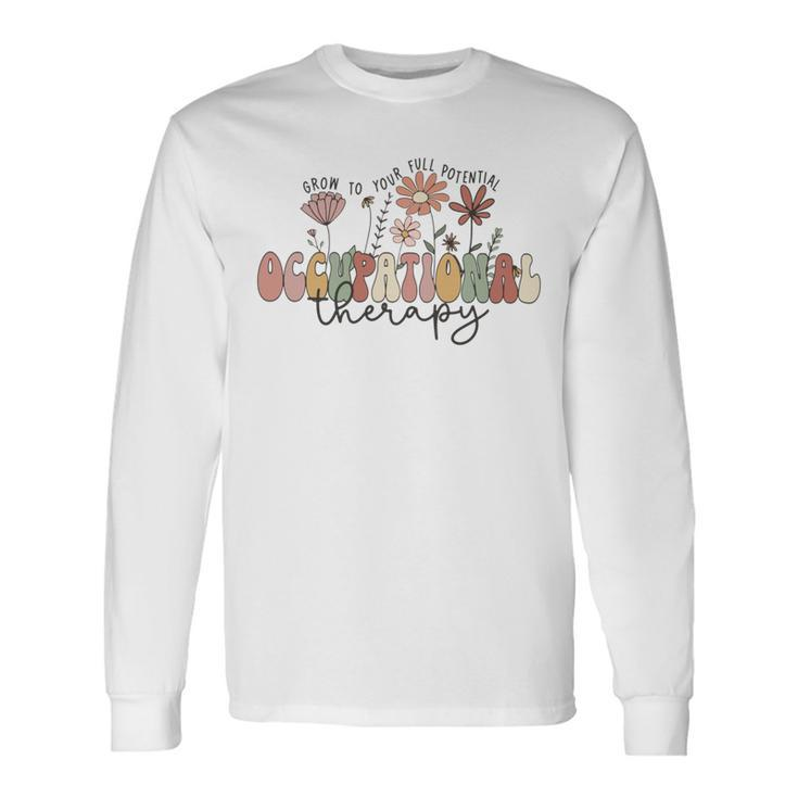 Occupational Therapy Pediatric Therapist Ot Month Assistant Long Sleeve T-Shirt