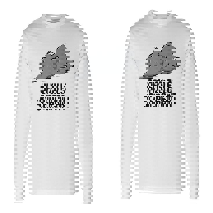 Offizielles Schlaf Elefant Elefanten White Langarmshirts Geschenkideen