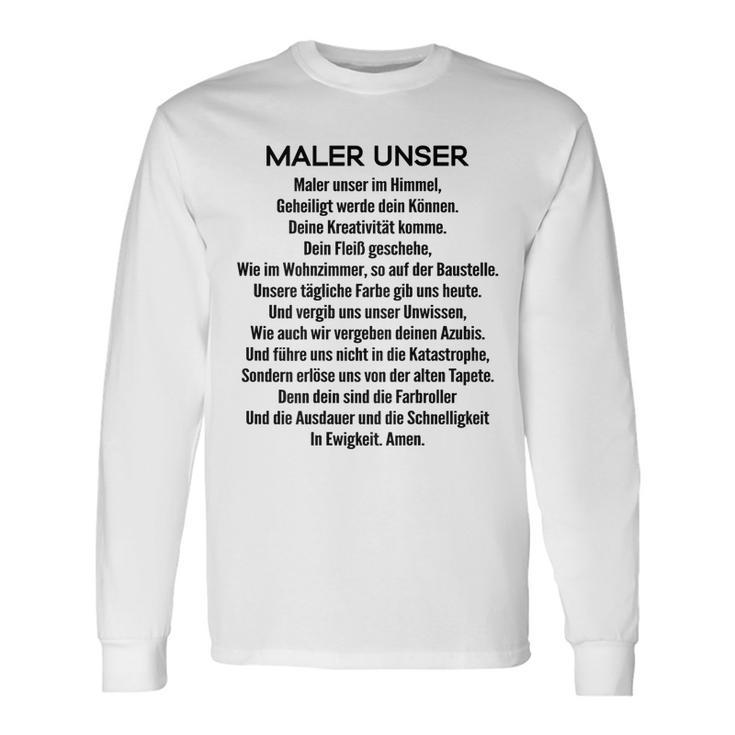 Painter Our Prayer Painter And Lacquer S Langarmshirts Geschenkideen