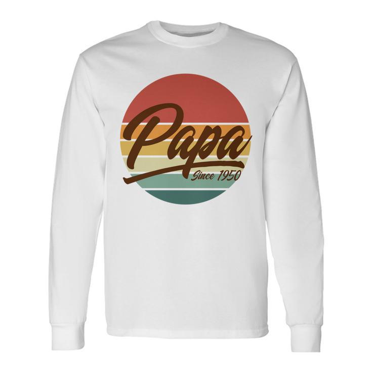 Papa Seit 1951 70 Geburtstag 70 Jahre Alt Papa Langarmshirts Geschenkideen