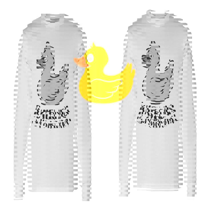 Pato De Goma Espíritu Animal Pato Camiseta de manga larga