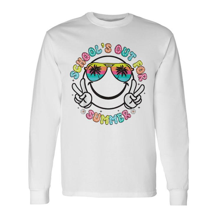 Peace Out For School Summer Long Sleeve T-Shirt