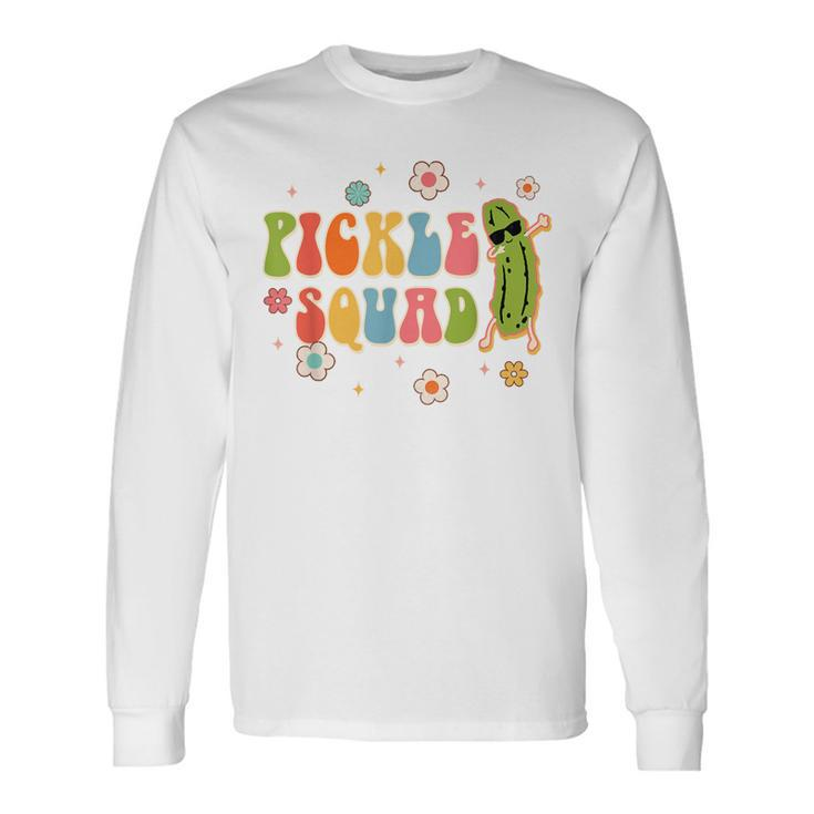 Pickle Squad Bridesmaid Bride Babe Bachelorette Matching Long Sleeve T-Shirt Gifts ideas