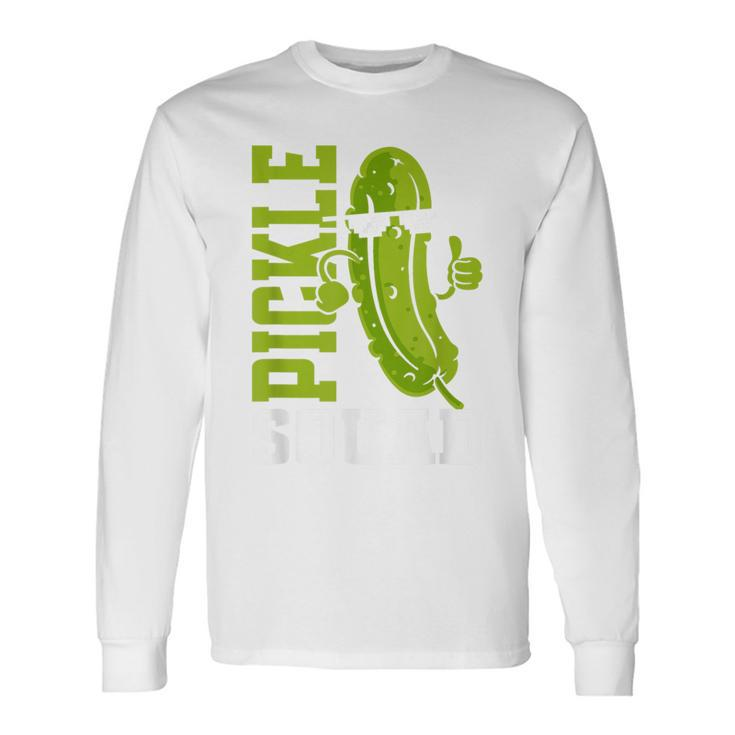 Pickle Squad Cucumber Long Sleeve T-Shirt