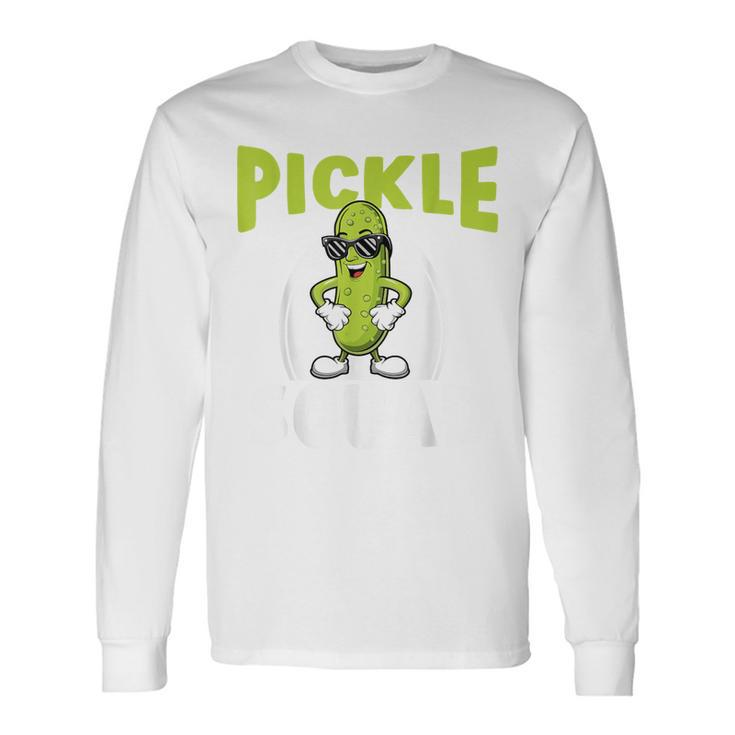 Pickle Squad Vegan Cucumber Pickle Lover Long Sleeve T-Shirt Gifts ideas
